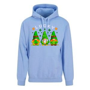 St Patrick's Day Lucky Gnomes Gift Unisex Surf Hoodie