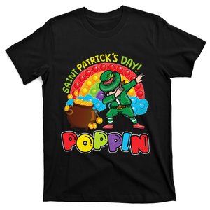 St. Patrick's Day Poppin' Pop It Rainbow Leprechaun T-Shirt