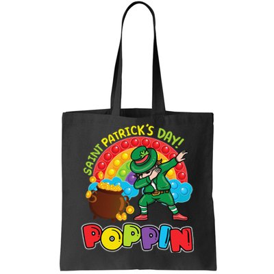 St. Patrick's Day Poppin' Pop It Rainbow Leprechaun Tote Bag