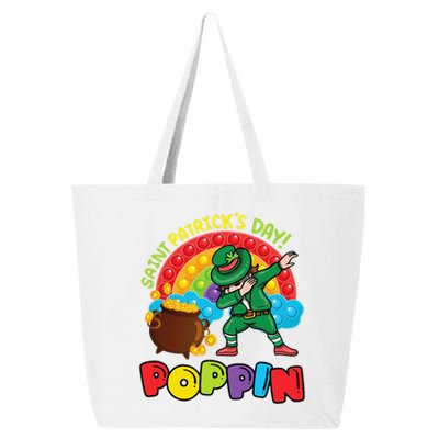 St. Patrick's Day Poppin' Pop It Rainbow Leprechaun 25L Jumbo Tote