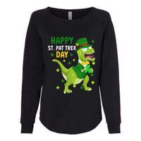 St Patricks Day Leprechaun Dinosaur Dino Happy St Pat Trex Womens California Wash Sweatshirt