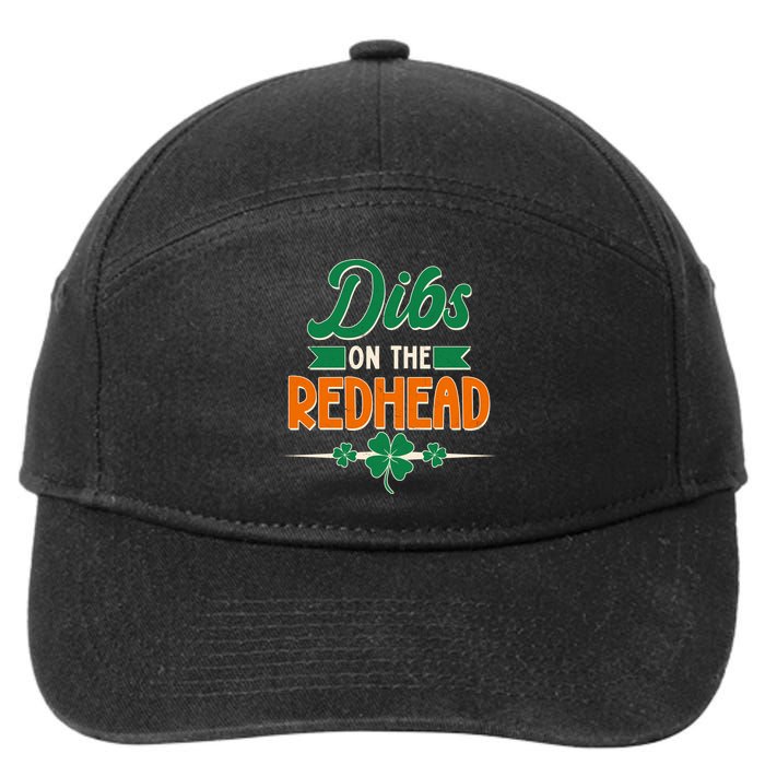 St. Patrick's Day Dibs On The Redhead 7-Panel Snapback Hat