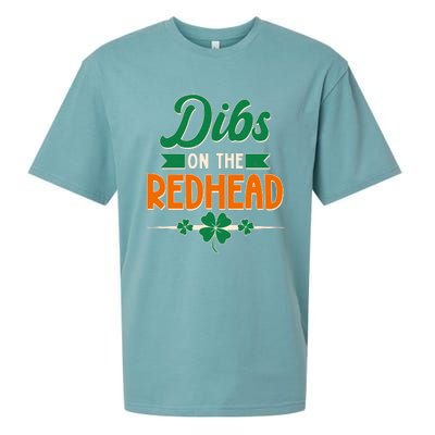 St. Patrick's Day Dibs On The Redhead Sueded Cloud Jersey T-Shirt