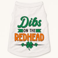 St. Patrick's Day Dibs On The Redhead Doggie Tank