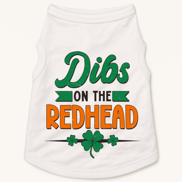 St. Patrick's Day Dibs On The Redhead Doggie Tank