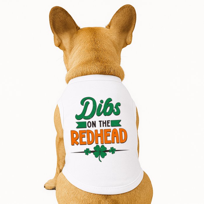 St. Patrick's Day Dibs On The Redhead Doggie Tank