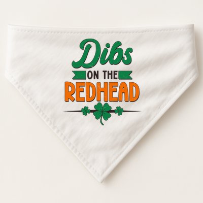 St. Patrick's Day Dibs On The Redhead USA-Made Doggie Bandana