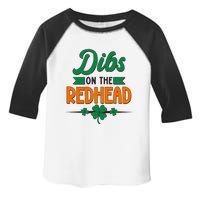 St. Patrick's Day Dibs On The Redhead Toddler Fine Jersey T-Shirt