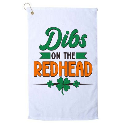 St. Patrick's Day Dibs On The Redhead Golf Towel