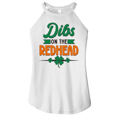 St. Patrick's Day Dibs On The Redhead Women's Perfect Tri Rocker Tank