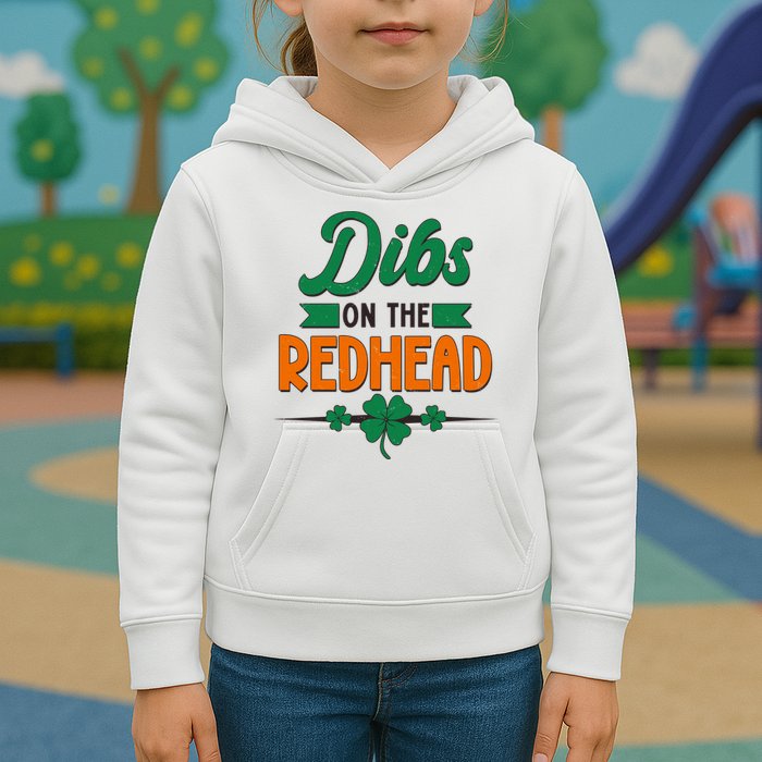 St. Patrick's Day Dibs On The Redhead Kids Hoodie