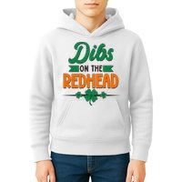 St. Patrick's Day Dibs On The Redhead Kids Hoodie