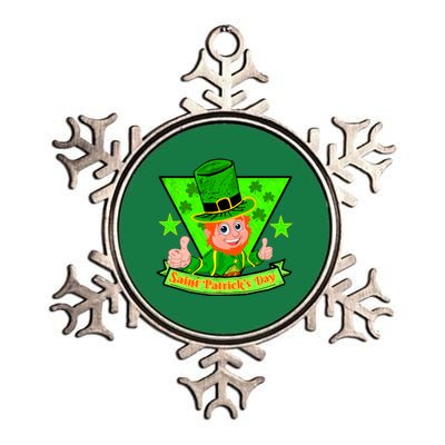 St Patricks Day Metallic Star Ornament