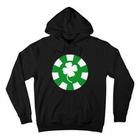 Saint Patrick's Day Four Leaf Clover Poker Chip Casinos Hoodie