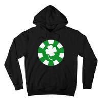 Saint Patrick's Day Four Leaf Clover Poker Chip Casinos Tall Hoodie