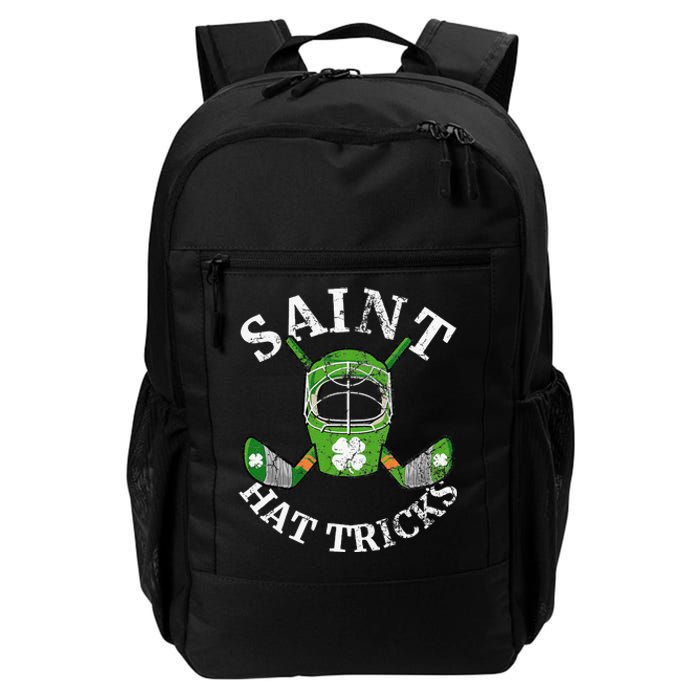 St. Patrick's Day Saint Hatricks Hockey Shamrock S Daily Commute Backpack