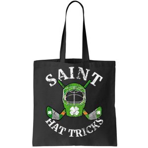 St. Patrick's Day Saint Hatricks Hockey Shamrock S Tote Bag