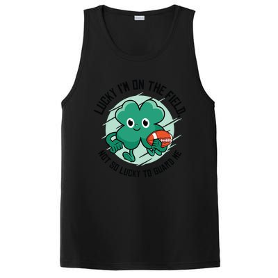 St Patrick's Day American Football Shamrock Clover Rugby Great Gift PosiCharge Competitor Tank