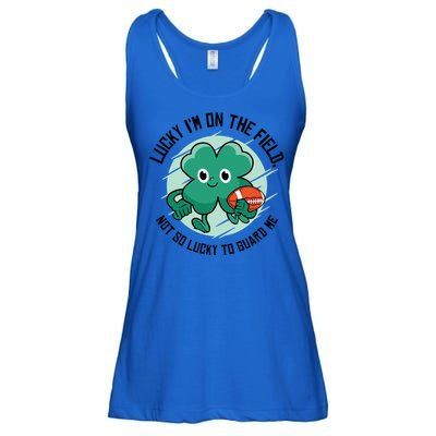 St Patrick's Day American Football Shamrock Clover Rugby Great Gift Ladies Essential Flowy Tank