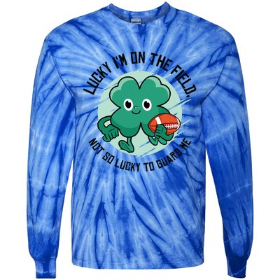 St Patrick's Day American Football Shamrock Clover Rugby Great Gift Tie-Dye Long Sleeve Shirt