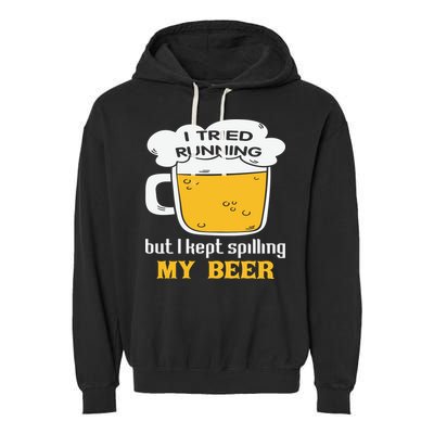 St Patrick's Day Drinking Garment-Dyed Fleece Hoodie