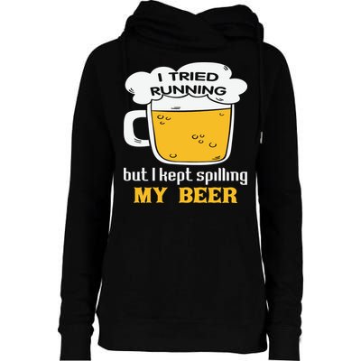 St Patrick's Day Drinking Womens Funnel Neck Pullover Hood