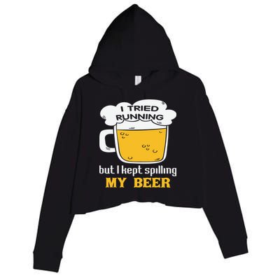 St Patrick's Day Drinking Crop Fleece Hoodie