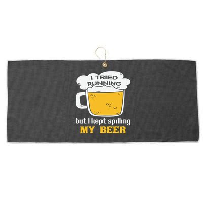St Patrick's Day Drinking Large Microfiber Waffle Golf Towel