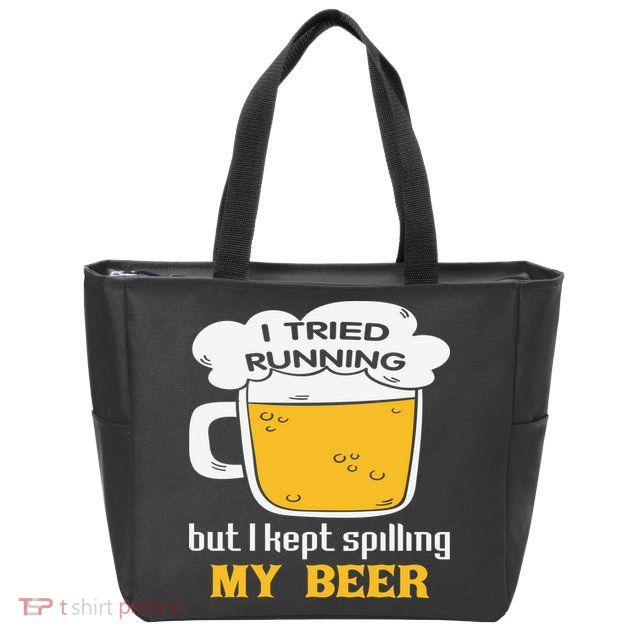 St Patrick's Day Drinking Zip Tote Bag