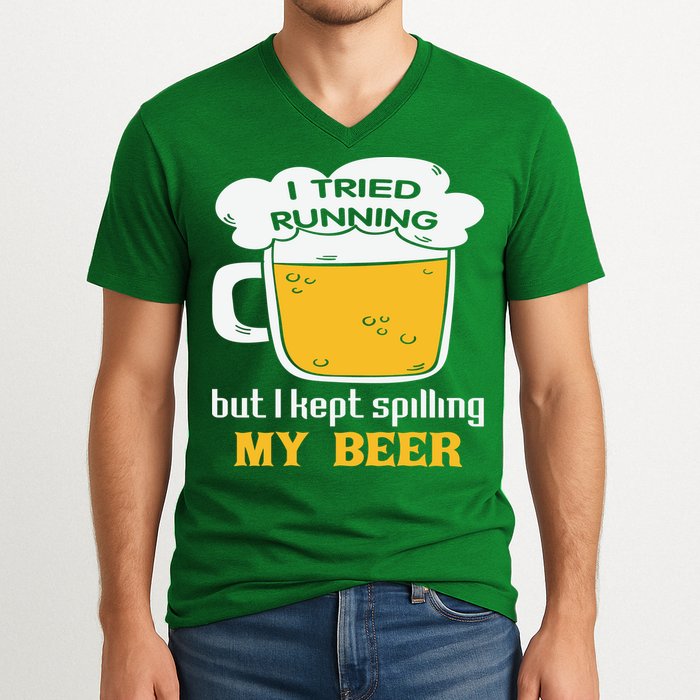 St Patrick's Day Drinking V-Neck T-Shirt