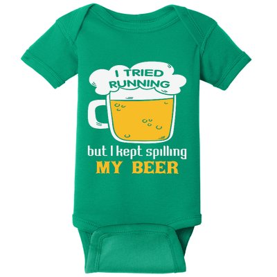 St Patrick's Day Drinking Baby Bodysuit