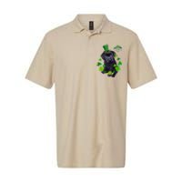 St Patrick's Day Irish Saint Patrick Shamrock Labrador Puppy Softstyle Adult Sport Polo