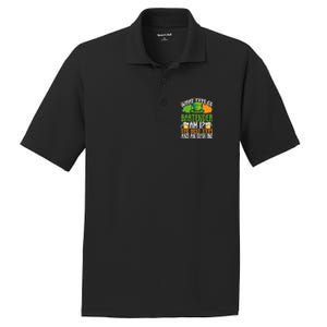 St Patrick's Day Bartender Irish Shamrock Leprechaun Hat Great Gift PosiCharge RacerMesh Polo