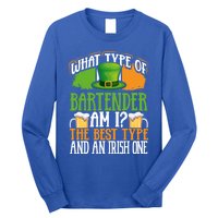 St Patrick's Day Bartender Irish Shamrock Leprechaun Hat Great Gift Long Sleeve Shirt