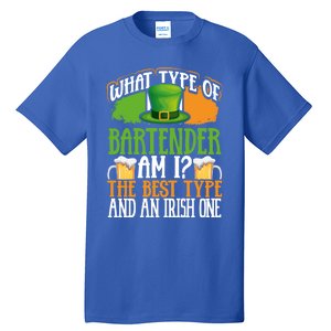 St Patrick's Day Bartender Irish Shamrock Leprechaun Hat Great Gift Tall T-Shirt