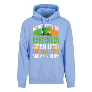 St Patrick's Day Bartender Irish Shamrock Leprechaun Hat Great Gift Unisex Surf Hoodie