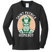 St. Patrick's Day Saint Patrick Is My Homeboy Kids Long Sleeve Shirt