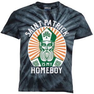 St. Patrick's Day Saint Patrick Is My Homeboy Kids Tie-Dye T-Shirt