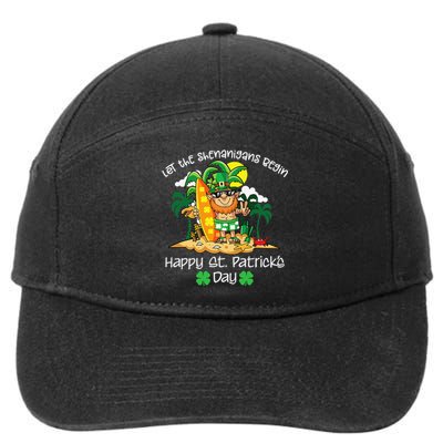 Saint Patrick's Day Beach Loving Leprechaun Shenanigans 7-Panel Snapback Hat