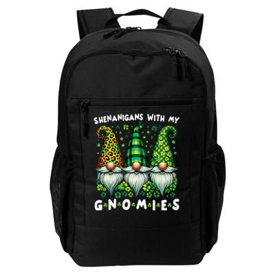 St Patricks Day Women Shenanigans With My Gnomies Daily Commute Backpack