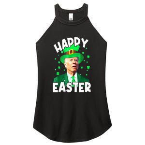 St Patricks Day Joe Biden Leprechaun Confused Happy Easter Gift Women's Perfect Tri Rocker Tank