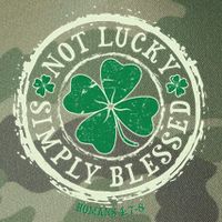 St. Patrick's Day Not Lucky Simply Blessed Romans 4 78 Legacy Tie Dye Trucker Hat