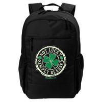 St. Patrick's Day Not Lucky Simply Blessed Romans 4 78 Backpack