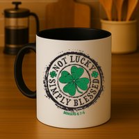 St. Patrick's Day Not Lucky Simply Blessed Romans 4 78 Mug