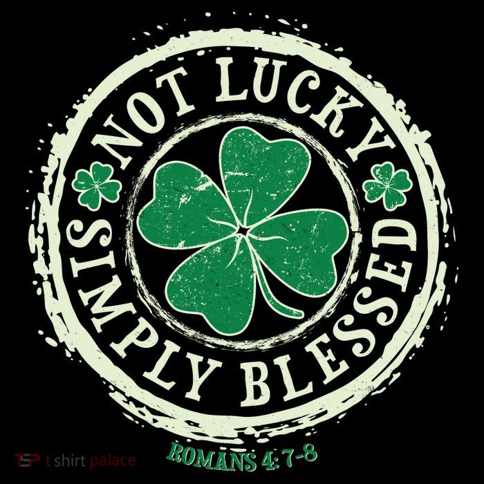 St. Patrick's Day Not Lucky Simply Blessed Romans 4 78 Youth Performance Sprint T-Shirt
