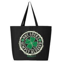 St. Patrick's Day Not Lucky Simply Blessed Romans 4 78 25L Jumbo Tote