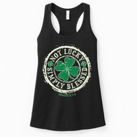 St. Patrick's Day Not Lucky Simply Blessed Romans 4 78 Womens Tank Top