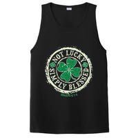St. Patrick's Day Not Lucky Simply Blessed Romans 4 78 PosiCharge Competitor Tank