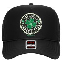 St. Patrick's Day Not Lucky Simply Blessed Romans 4 78 Trucker Hat