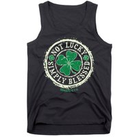 St. Patrick's Day Not Lucky Simply Blessed Romans 4 78 Tank Top